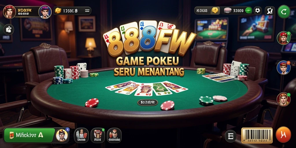 Screenshot gameplay Poker di 888FW menampilkan tantangan menarik.