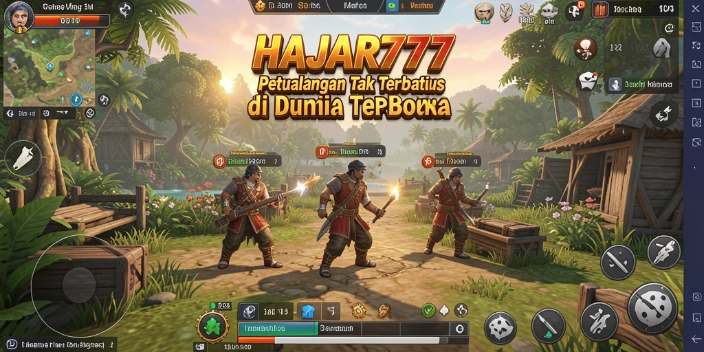 Gameplay mendebarkan dengan dunia terbuka yang luas di HAJAR777.