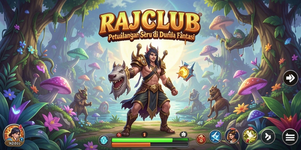 Tampilan utama gameplay RAJACLUB yang memukau dan penuh petualangan.