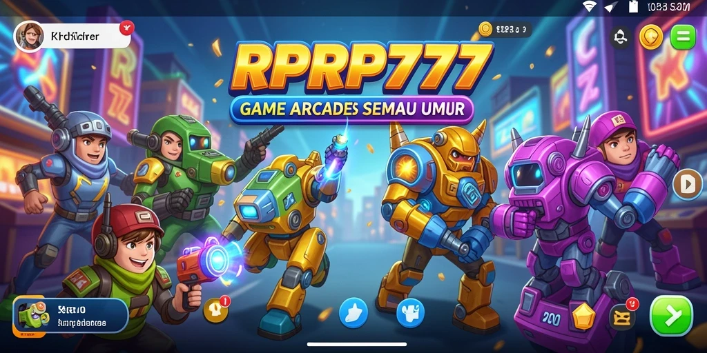 Tampilan permainan Arcade RPRP777 yang seru dan menantang.